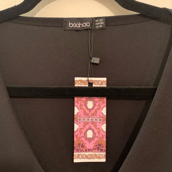 Boohoo NWT Plus Volume Skater Dress sz US 18 - Picture 6 of 8